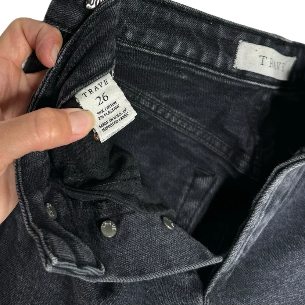 Trave | Berit Relaxed Straight Cuffed Jeans in Night Fever 26